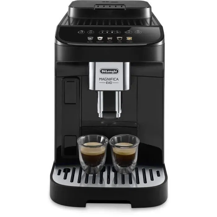 De'Longhi Machine à Café Expresso avec Broyeur Magnifica Evo ECAM290.61.B - Noir - 5 Recettes - Panneau Tactile