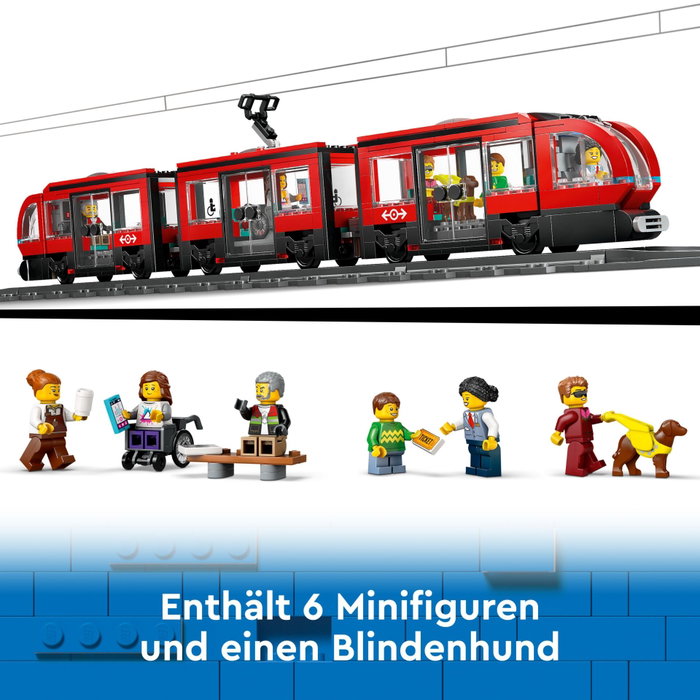 LEGO City 60423 Le tramway et la station du centre-ville