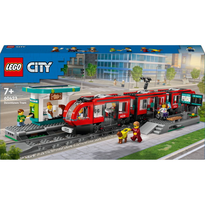 LEGO City 60423 Le tramway et la station du centre-ville