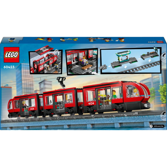 LEGO City 60423 Le tramway et la station du centre-ville