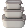Mepal Cirqula Multi-Bowl Set 3 pièces, blanc nordique
