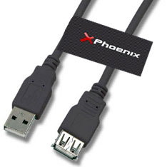 Phoenix technologies Câble USB A mâle vers femelle 5m