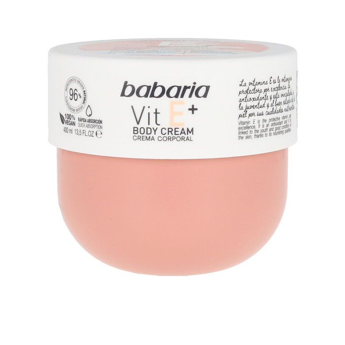 Babaria VITAMIN E+ Crème pour le corps 400 ml Babaria VITAMIN E+ Crème pour le corps 400 ml