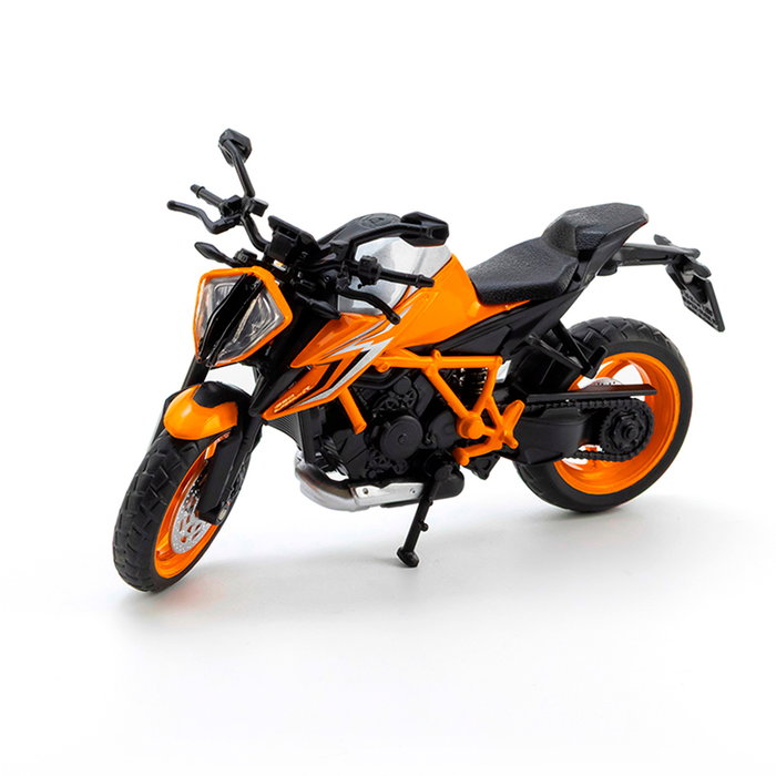 DEQUBE KTM 1290 Super Duke R 2022 - Réplique de véhicule à l'échelle 1:18 en orange - Jouet à friction Pull-back D00431 DEQUBE KTM 1290 Super Duke R 2022 - Réplique de véhicule à l'échelle 1:18 en orange - Jouet à friction Pull-back D00431