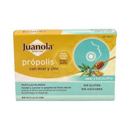 JUANOLA Pastilles Propolis Miel Zinc Eucalyptus