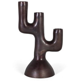 GINER Y COLOMER Statue Décorative en Aluminium 82 cm - Sculpture Abstracte Moderne avec Finition Bronce - 50 x 34 cm