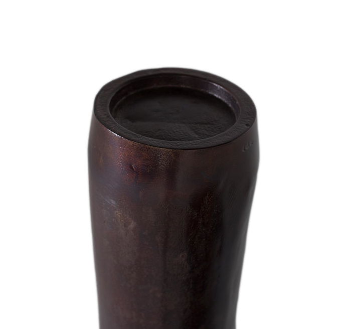 GINER Y COLOMER Statue Décorative en Aluminium 82 cm - Sculpture Abstracte Moderne avec Finition Bronce - 50 x 34 cm