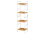 GIFTDECOR Estanteria 4 Baldas Blanca Blanco-Madera