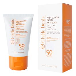 Gisele Denis Crème solaire anti-rides SPF 50 - Protection solaire pour le visage - Hydratation et prévention du vieillissement - 40 mL