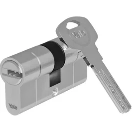 Yale Cylindre de Serrure YC2100 Débrayable 40x40 mm Nickelé
