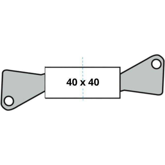 Yale Cylindre de Serrure YC2100 Débrayable 40x40 mm Nickelé