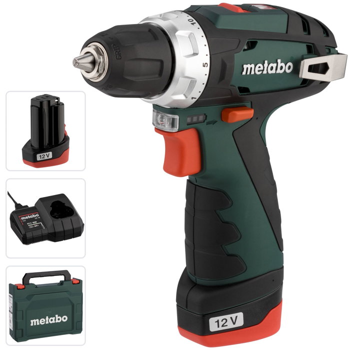 Metabo PowerMaxx BS Basic Cordless Drill Driver (incl. 2x 2.0 Ah battery + charger) Metabo PowerMaxx BS Basic Cordless Drill Driver (incl. 2x 2.0 Ah battery + charger)