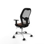 Piqueras y Crespo Chaise de Bureau 1D086N0 Gris Brun foncé