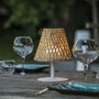 Lumisky Ibiza Lampe de table sans fil en bambou naturel LED blanc chaud/blanc