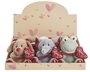 Creaciones Llopis - Animalitos cœur en peluche - 16 cm - Jouet doudou pour enfant à partir de 3 ans - Matière polyester