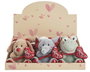 Creaciones Llopis - Animalitos cœur en peluche - 16 cm - Jouet doudou pour enfant à partir de 3 ans - Matière polyester