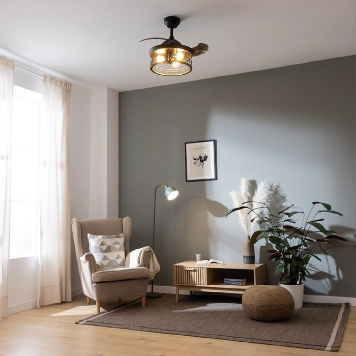 Ventilateur de Plafond avec Lumière Cecotec EnergySilence Aero 3600 25 W Métal