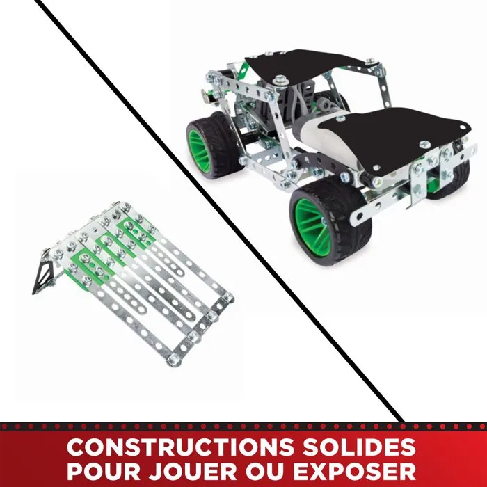 Meccano Mountain Rally 25 en 1 - 390 pièces en métal