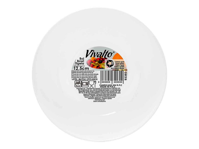 Vivalto Bol rond en Opal blanc 12.5 cm (Set de 48) Vivalto Bol rond en Opal blanc 12.5 cm (Set de 48)