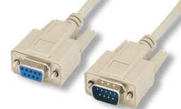 MicroConnect Câble série D-SUB 9 broches RS-232 15 mètres blindé moulé