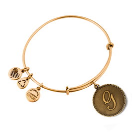 Alex And Ani Bracelet Lettre G Doré