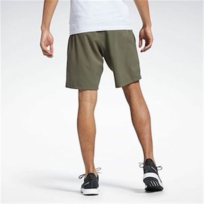 Short de Sport Reebok Wor Woven Vert Olive