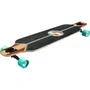 Stamp - Longboard 41 x 9 pouces (103x23.5 cm) avec plateau anti-dérapant, forme Drop et roues PU 60x45 mm - Skids Control