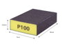 Innspiro Taco de lija en mousse flexible grain fin 100 (10x7x2,5cm)