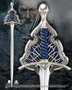 The Noble Collection Réplique Épée Gandalf Glamdring Taille Réelle 120 cm avec Support Mural