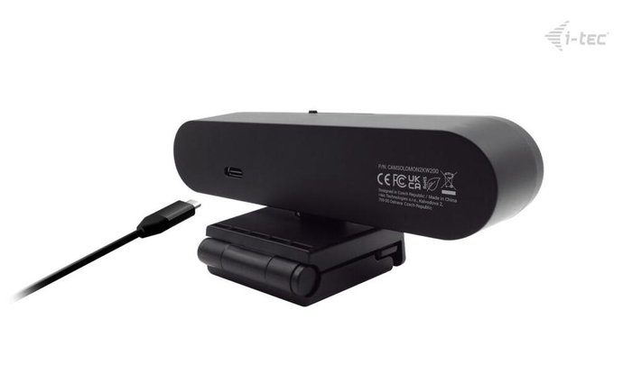 i-tec Solomon WH200 Webcam 2K 4MP avec Windows Hello, microphone intégré, angle 92°, Noir i-tec Solomon WH200 Webcam 2K 4MP avec Windows Hello, microphone intégré, angle 92°, Noir