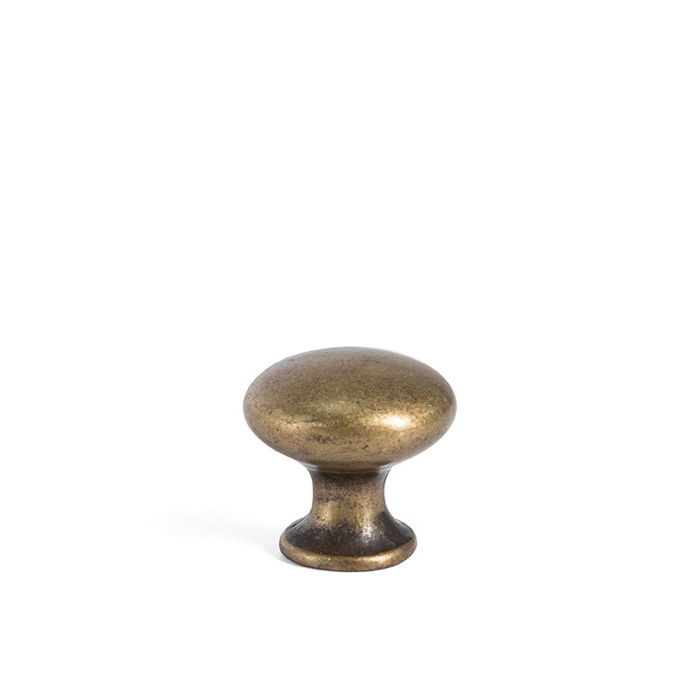 HERRAJES ALK Parma Pomo Zamak Finition Or Vieilli Ø21 mm HERRAJES ALK Parma Pomo Zamak Finition Or Vieilli Ø21 mm