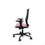 PIQUERAS Y CRESPO Chaise Mardos Synchrone/Traslack Rose et Noir
