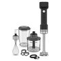 Kitchenaid 5KHBRV75BM Batteur à main sans fil compact avec batterie rechargeable 12V noir mat - inclut fouet, picador et bol sans BPA 1L
