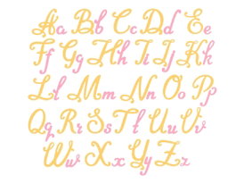 Misskuty Emporte-pièces fins ZAG Alphabet Rococo 26 pièces