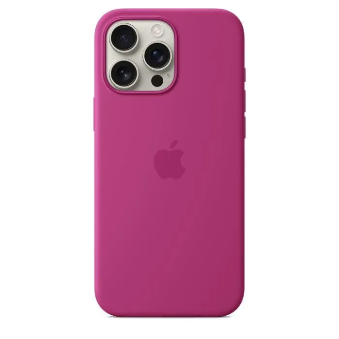 Apple Coque en Silicone avec MagSafe pour iPhone 16 Pro Max - Fuchsia