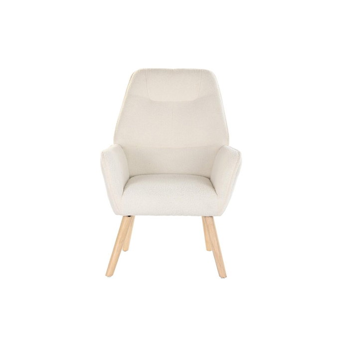 Fauteuil DKD Home Decor Crème Naturel 65 x 75 x 96 cm