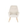 Fauteuil DKD Home Decor Crème Naturel 65 x 75 x 96 cm