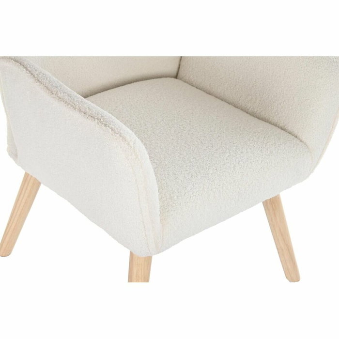 Fauteuil DKD Home Decor Crème Naturel 65 x 75 x 96 cm