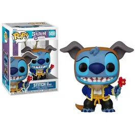 Funko Pop! Figurine Disney Stitch Déguisé en la Bête (Beast), Collection Bleue - Funko