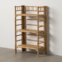 Étagère Beige Bambou 61 x 34 x 104 cm
