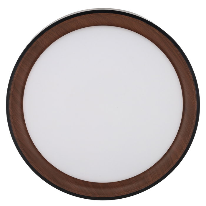 Plafonnier LED décoratif circulaire CCT 40 W, 3 000-6 000 K, noir