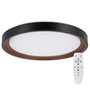 Plafonnier LED décoratif circulaire CCT 40 W, 3 000-6 000 K, noir