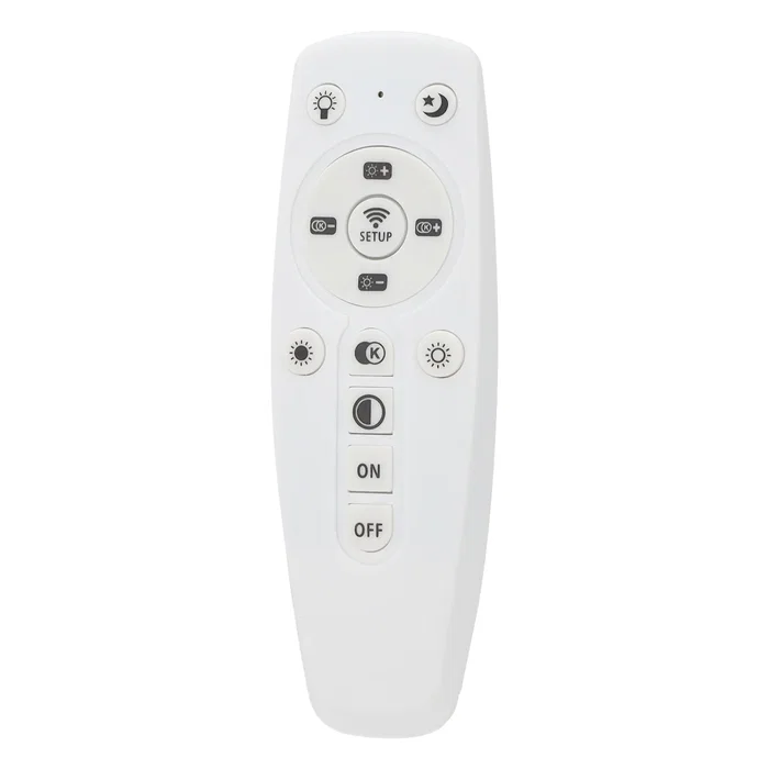 Plafonnier LED Décoratif 40W CCT (3000K-6000K) avec Télécommande, Finition Noire