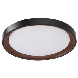 Plafonnier LED décoratif circulaire CCT 40 W, 3 000-6 000 K, noir