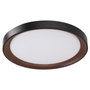 Plafonnier LED décoratif circulaire CCT 40 W, 3 000-6 000 K, noir