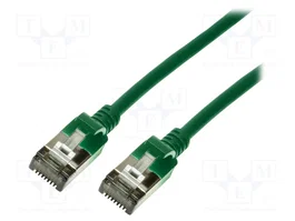 LOGILINK Cordon de raccordement Cat 6a U/FTP 1,5m vert RJ45