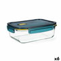 Quid Récipient Rectangulaire Verre Astral 23x17,5x8,4 cm - 152 cL (6 Unités)