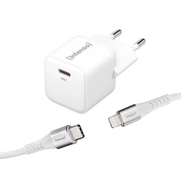 Intenso W30C Chargeur Mural 30 W Blanc avec Câble Lightning