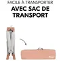 Hauck Dream n Play Plus Lit de voyage pliable 60 x 120 cm - Gris liège - Dès la naissance - Avec fenêtres en filet