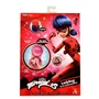 Téléphone Jouet Interactif Miraculous - Ladybug et Chat Noir - 30+ Phrases et Lumière - Version Française - Rose Violet - BANDAI - Pour Enfants à Partir de 4 Ans